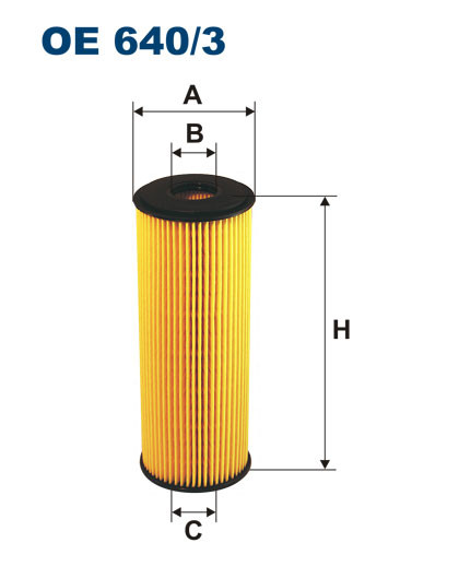FILTRON OE 640/3 масляная вставка фильтр