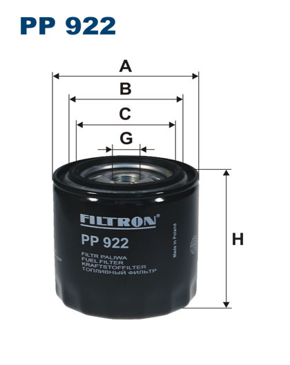 FILTRON PP 922 топливный фильтр