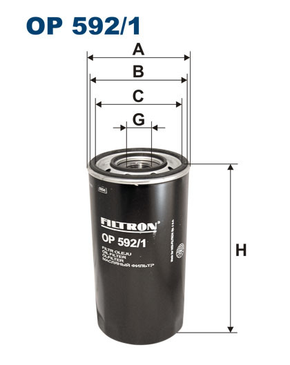 FILTRON OP 592/1 масляный фильтр