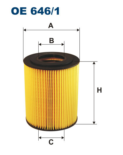 FILTRON OE 646/1 масляная вставка фильтр