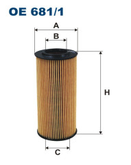 FILTRON OE 681/1 масляная вставка фильтр