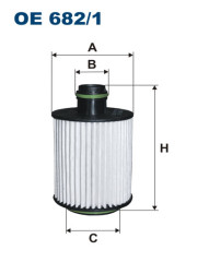 FILTRON OE 682/1 масляная вставка фильтр