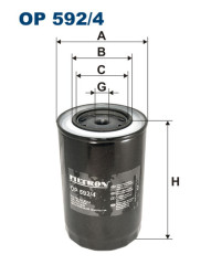 FILTRON OP 592/4 масляный фильтр