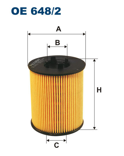 FILTRON OE 648/2 масляная вставка фильтр