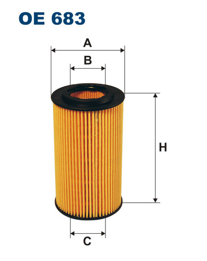 FILTRON OE 683 масляная вставка фильтр