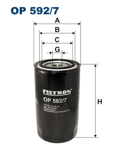 FILTRON OP 592/7 масляный фильтр