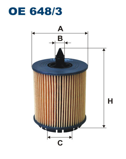 FILTRON OE 648/3 масляная вставка фильтр