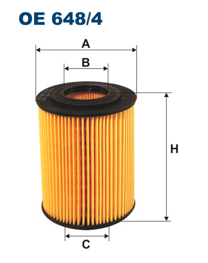 FILTRON OE 648/4 масляная вставка фильтр