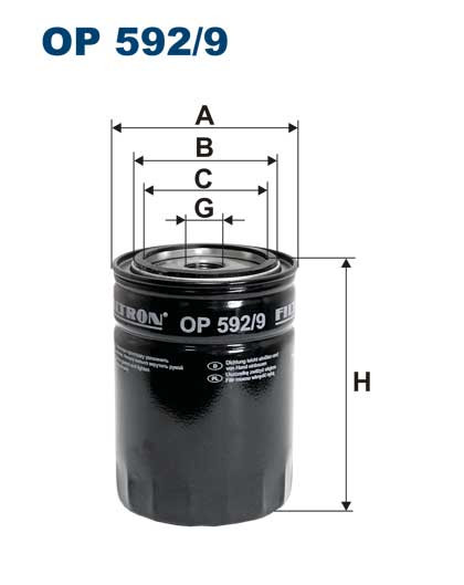 FILTRON OP 592/9 масляный фильтр