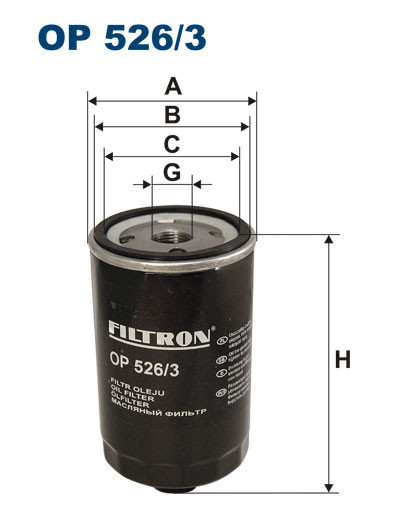 FILTRON OP 526/3 масляный фильтр