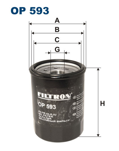 FILTRON OP 593 масляный фильтр