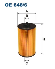 FILTRON OE 648/6 масляная вставка фильтр