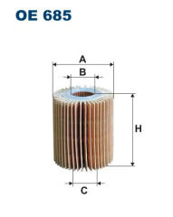 FILTRON OE 685 масляная вставка фильтр