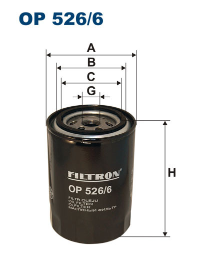 FILTRON OP 526/6 масляный фильтр