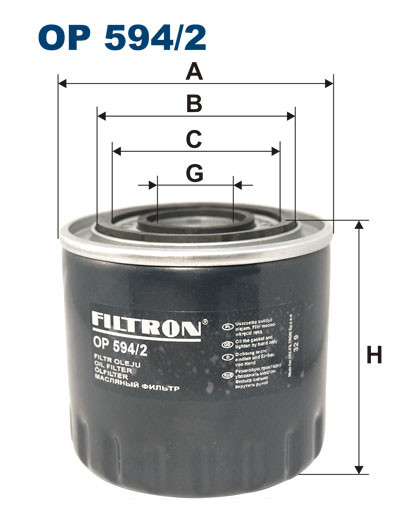 FILTRON OP 594/2 масляный фильтр
