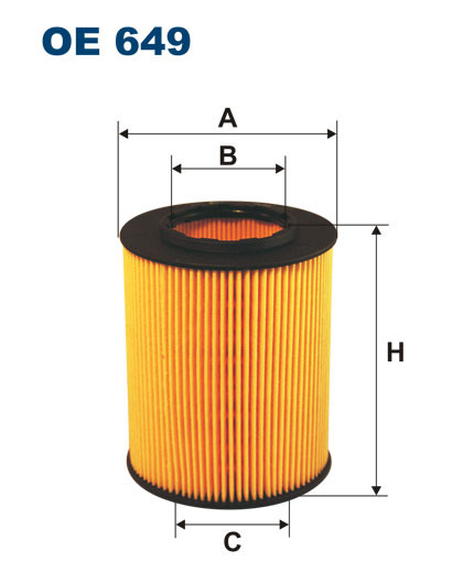 FILTRON OE 649 масляная вставка фильтр