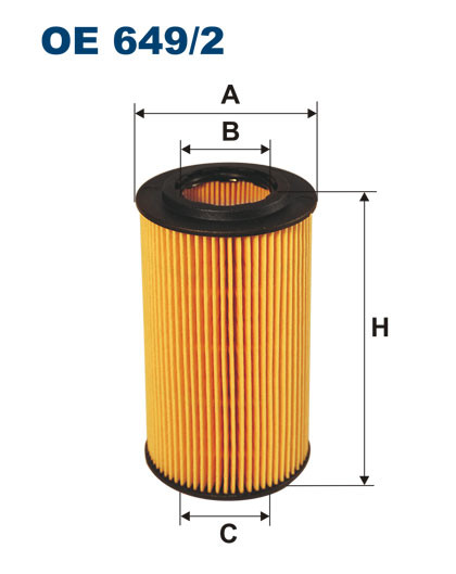 FILTRON OE 649/2 масляная вставка фильтр