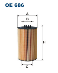 FILTRON OE 686 масляная вставка фильтр