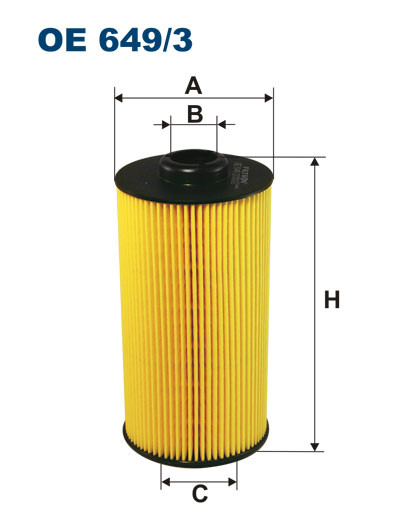 FILTRON OE 649/3 масляная вставка фильтр
