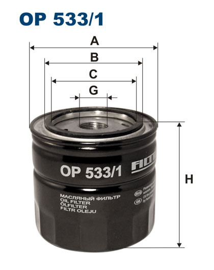 FILTRON OP 533/1 масляный фильтр