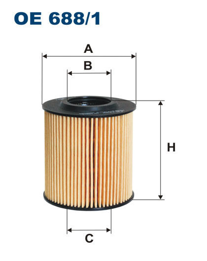 FILTRON OE 688/1 масляная вставка фильтр