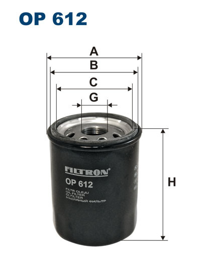 FILTRON OP 612 масляный фильтр