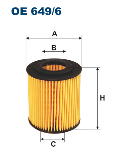 FILTRON OE 649/6 масляная вставка фильтр