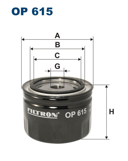 FILTRON OP 615 масляный фильтр