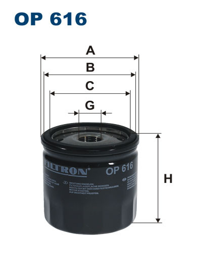 FILTRON OP 616 масляный фильтр