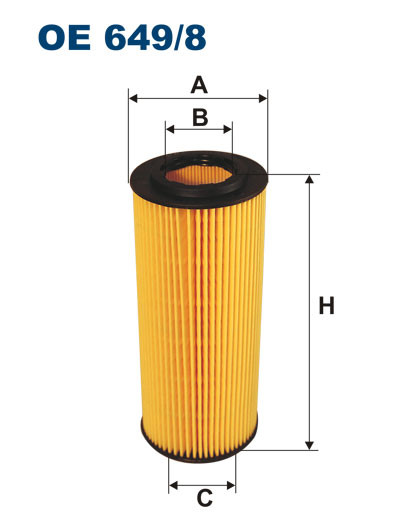 FILTRON OE 649/8 масляная вставка фильтр