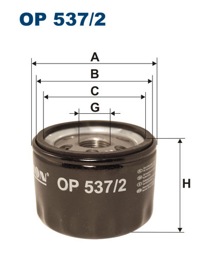FILTRON OP 537/2 масляный фильтр