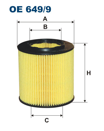 FILTRON OE 649/9 масляная вставка фильтр