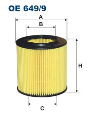 FILTRON OE 649/9 масляная вставка фильтр