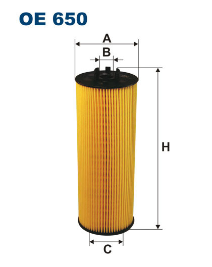 FILTRON OE 650 масляная вставка фильтр