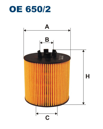FILTRON OE 650/2 масляная вставка фильтр
