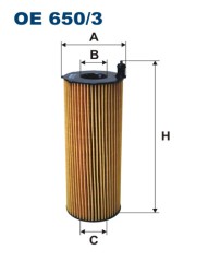 FILTRON OE 650/3 масляная вставка фильтр