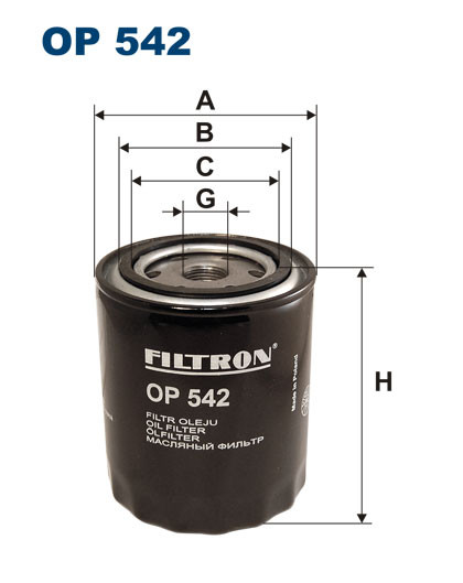 FILTRON OP 542 масляный фильтр