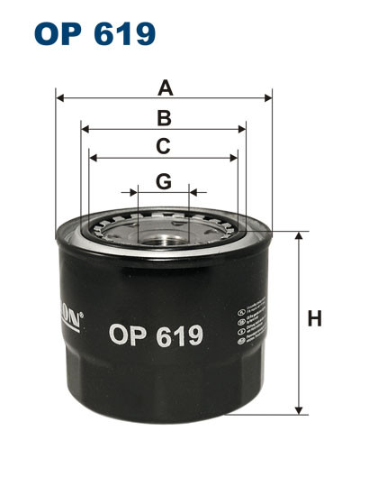 FILTRON OP 619 масляный фильтр