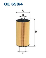 FILTRON OE 650/4 масляная вставка фильтр