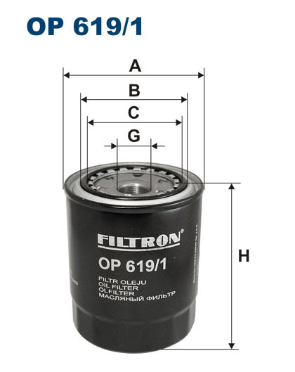FILTRON OP 619/1 масляный фильтр