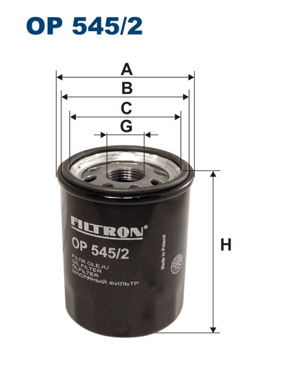 FILTRON OP 545/2 масляный фильтр