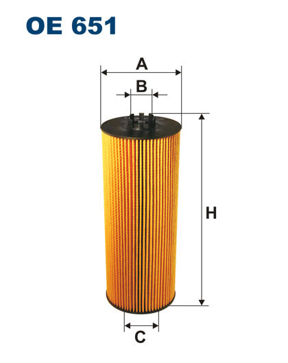 FILTRON OE 651 масляная вставка фильтр