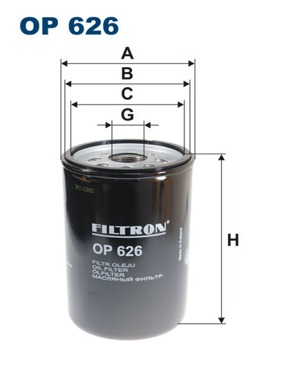 FILTRON OP 626 масляный фильтр