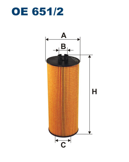 FILTRON OE 651/2 масляная вставка фильтр