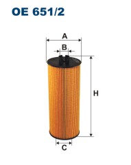 FILTRON OE 651/2 масляная вставка фильтр