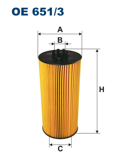 FILTRON OE 651/3 масляная вставка фильтр