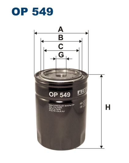 FILTRON OP 549 масляный фильтр