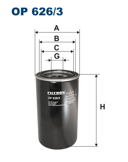 FILTRON OP 626/3 масляный фильтр