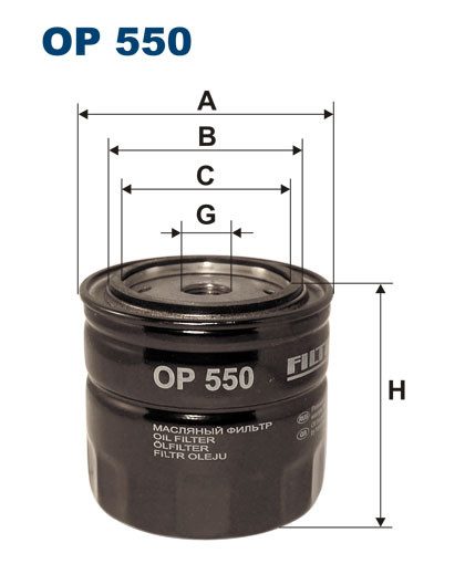 FILTRON OP 550 масляный фильтр