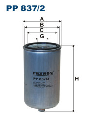 FILTRON PP 837/2 топливный фильтр